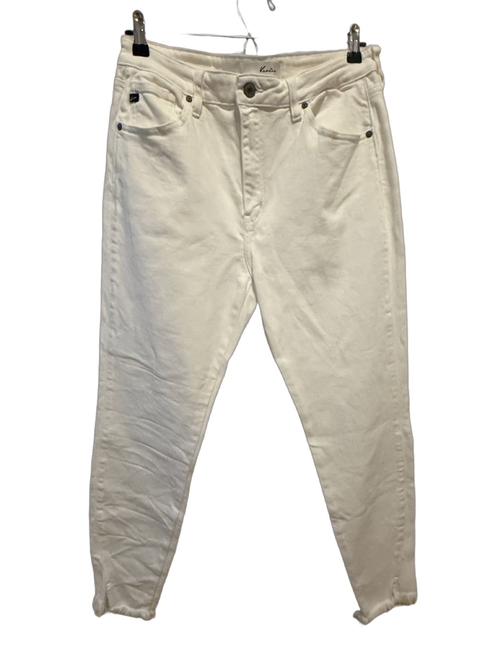 KanCan White High-Rise Tapered Women's Jeans